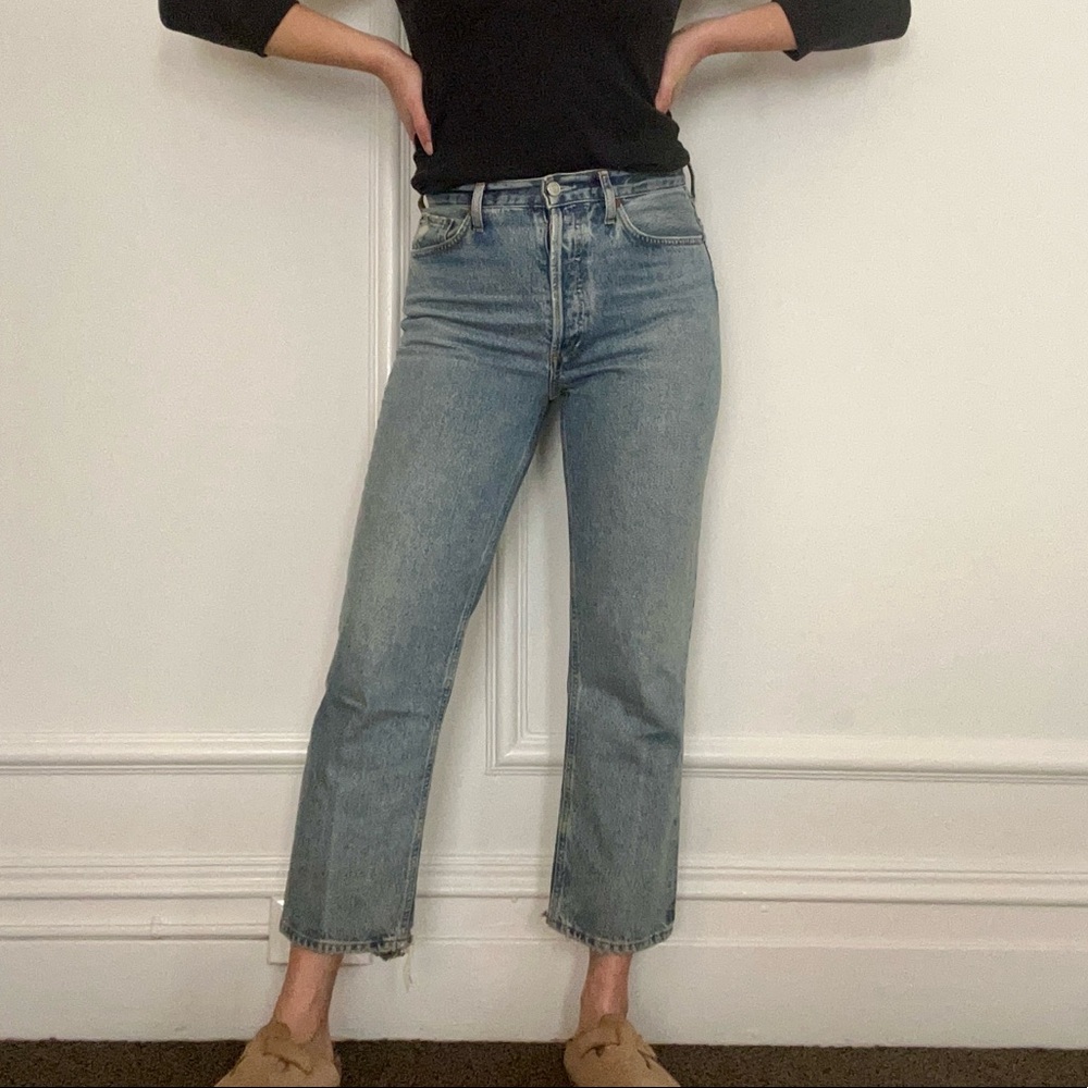 Agolde 90’s Mid Rise Straight Crop